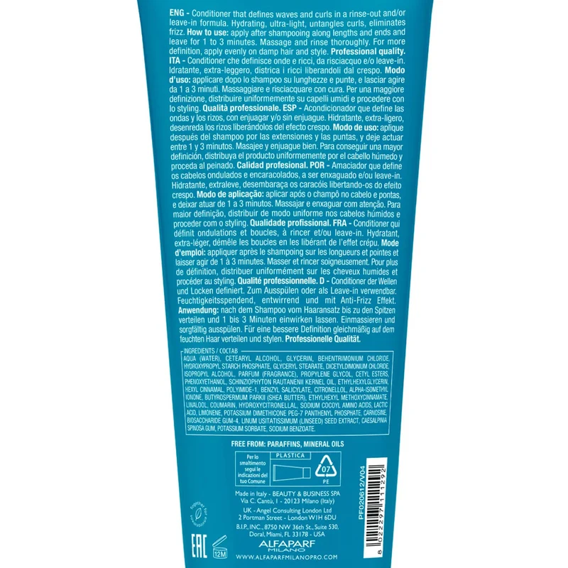 Alfaparf Milano Semi di Lino Curls Hydrating Co-Wash 200ml - balsamo detergente idratante