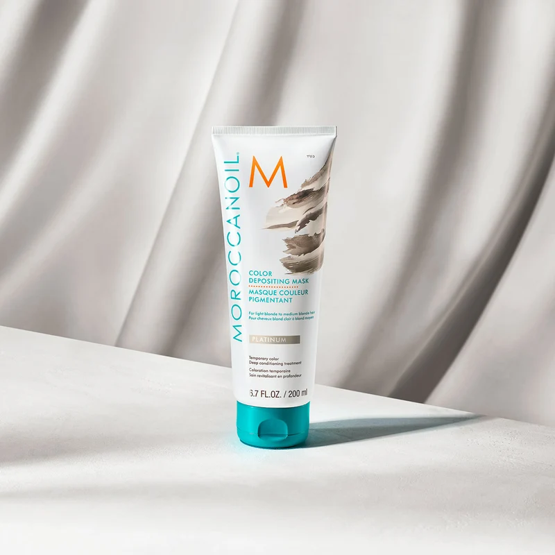 Moroccanoil Color Depositing Mask Platinum 200ml - maschera colorata platino