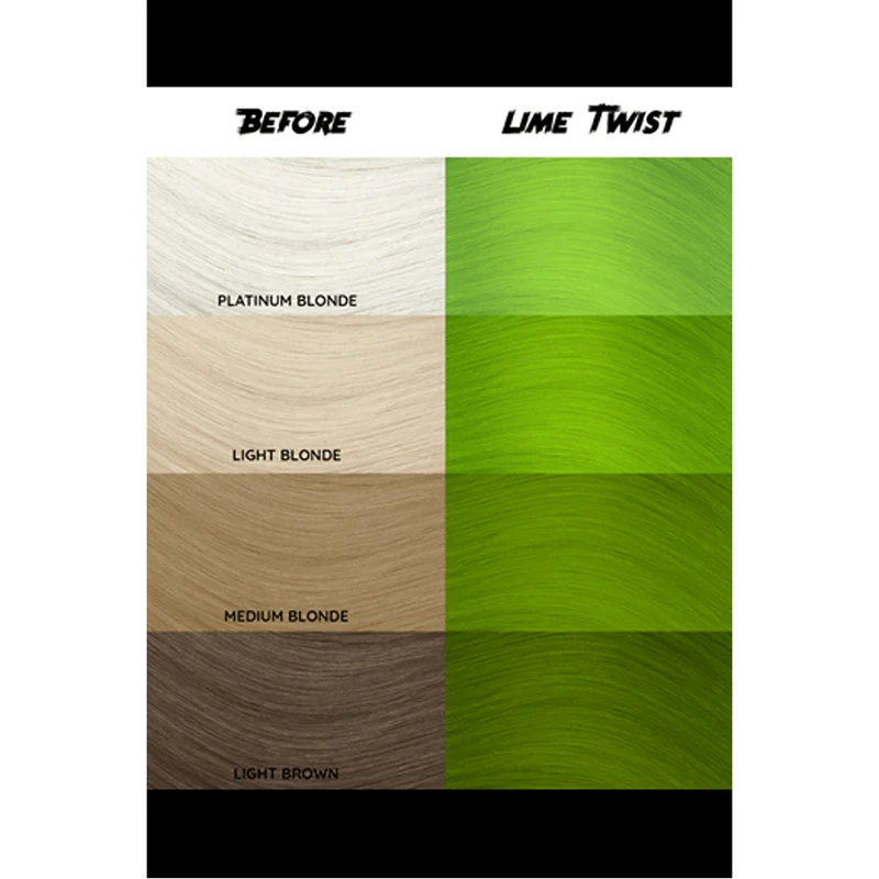 Crazy Color Lime twist no 68, 100ml - crema colorante verde lime