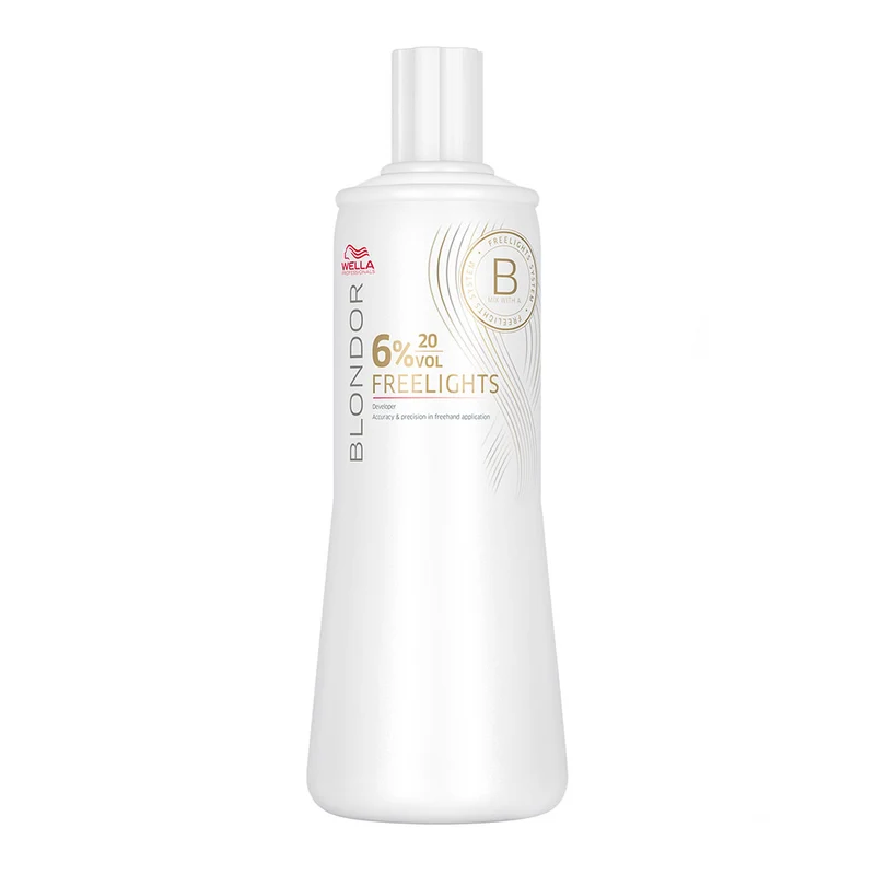 Wella Blondor Freelights Developer 6% 20vol 1000ml - lozione ossidante