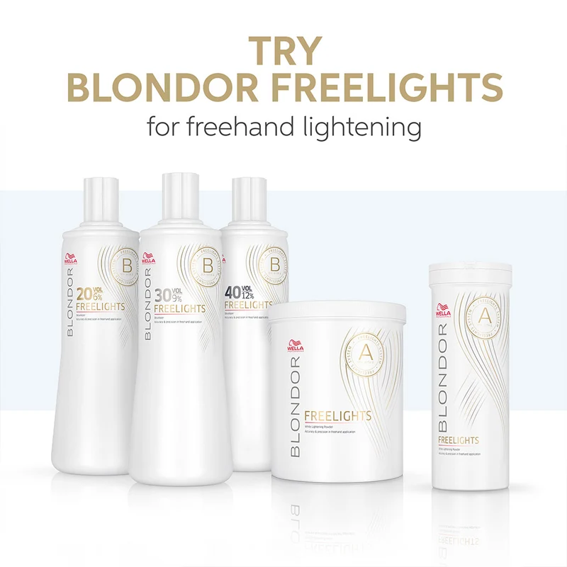 Wella Blondor Freelights Developer 6% 20vol 1000ml - lozione ossidante
