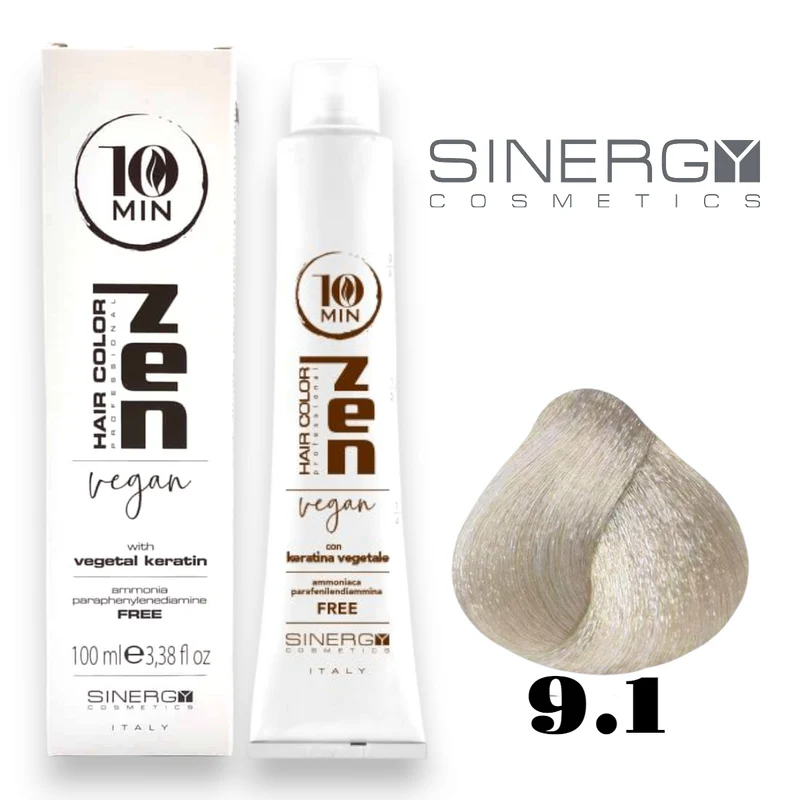 Zen Hair Color 10 Minuti Vegan N 9.1