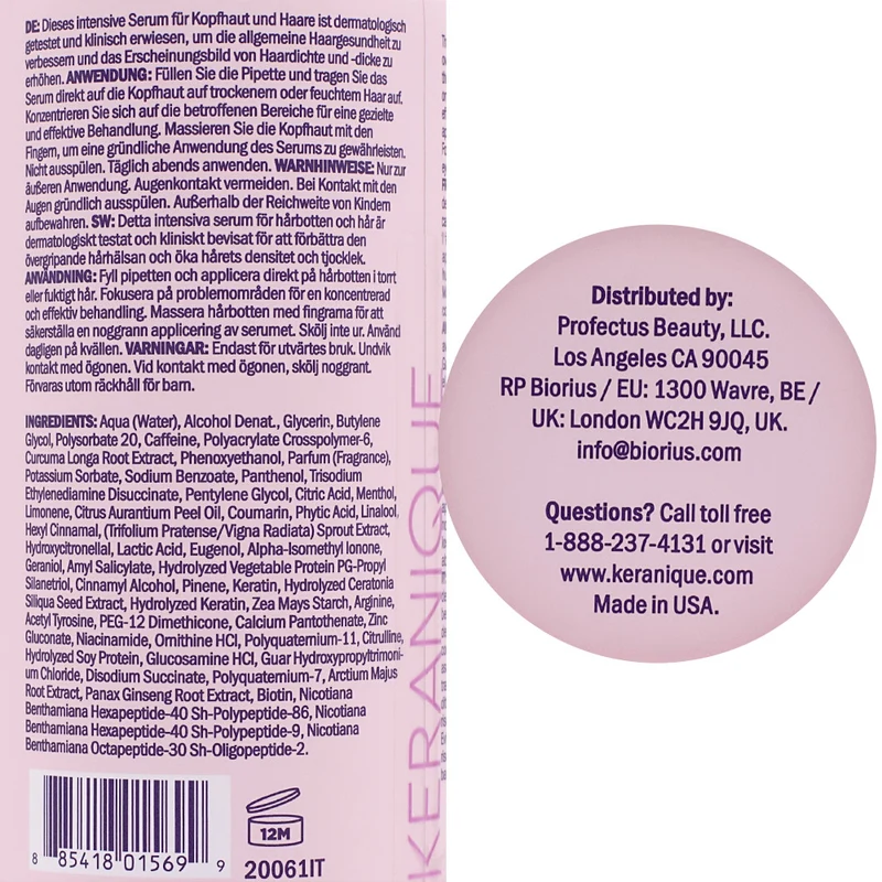 Keranique Siero Stimolante Crescita 10Z - 29.57ml