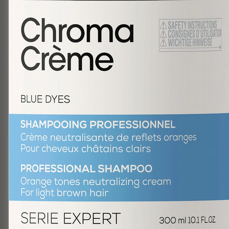L'Oréal Professionnel Chroma Creme Ash Shampoo 300ml - shampoo per capelli castano da chiaro a medio