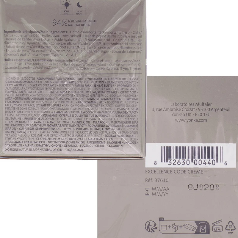 Yonka Age Exception Excellence Code Creme Total 50ml - crema viso anti age