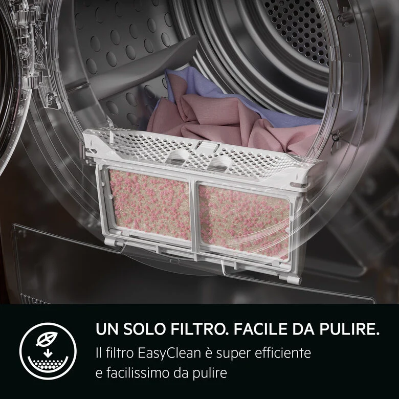 AEG TR7HG8C Serie 7000 Asciugatrice A Libera Installazione 8 Kg, Pompa Di Calore, Sensidry®, Mixdry, Precisedry, Filtro EasyClean, Classe C, Bianco
