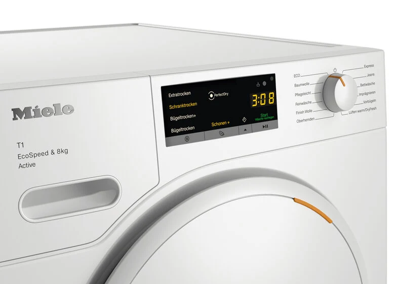 Miele TWA520WP Asciugatrice A Libera Installazione 8 Kg, PerfectDry, FragranceDos, Classe C, Bianco