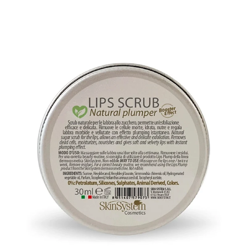 SkinSystem Natural Lips Scrub 30g – Natural Plumper Scrub Rimpolpante