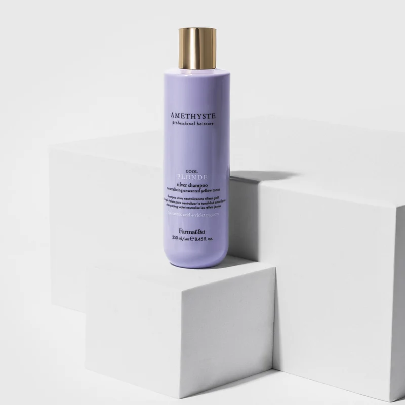 Farmavita Amethyste Blonde Cool Blonde Silver Shampoo 250ml - shampoo anti giallo
