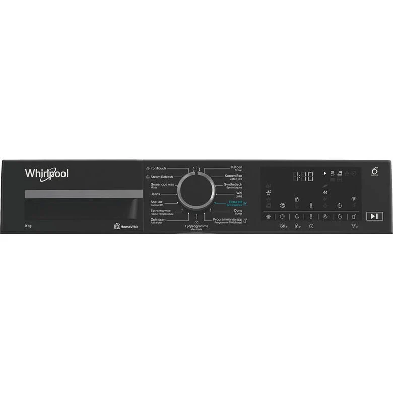 Whirlpool C WD 96M GBS IT, Capacità 9kg, classe A, colore Manhattan Grey, Display digitale XL, Wi-Fi, IronTouch