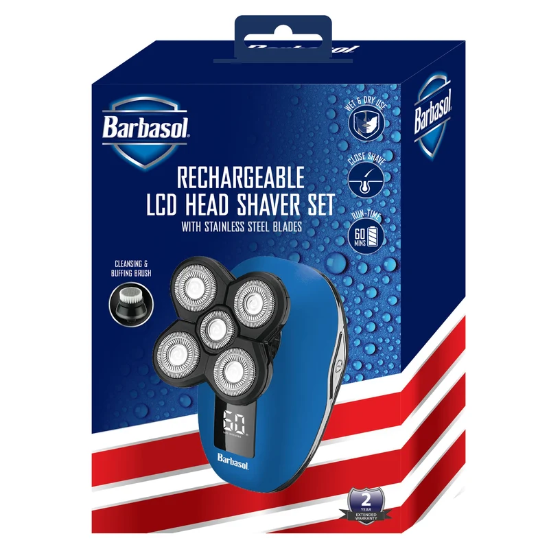 Rasoio Da Testa LCD Ricaricabile Barbasol