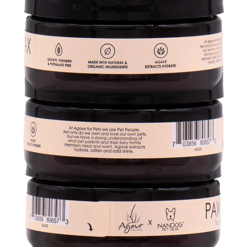 Agave Pet Paw Wax 56ml - crema per zampe e polpastrelli