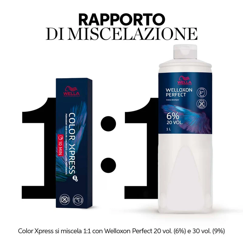 Wella Color Xpress 7/1 Biondo Medio Cenere 60ml - colore permanente rapido