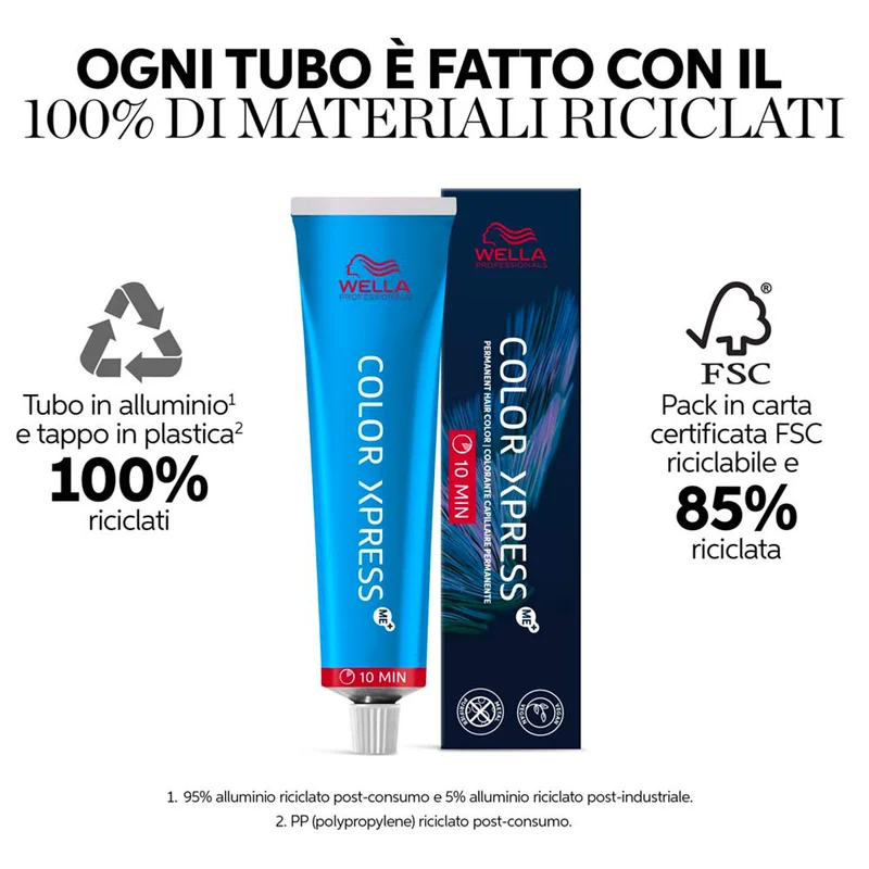 Wella Color Xpress 5/1 Castano Chiaro Cenere 60ml - colore permanente rapido