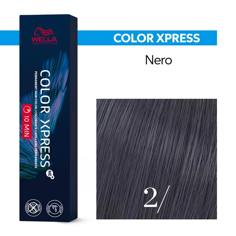 Wella Color Xpress 2/ Nero 60ml - colore permanente rapido