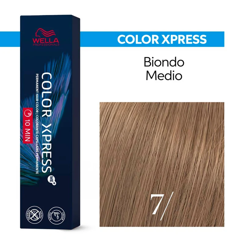 Wella Color Xpress 7/ Biondo Medio 60ml - colore permanente rapido