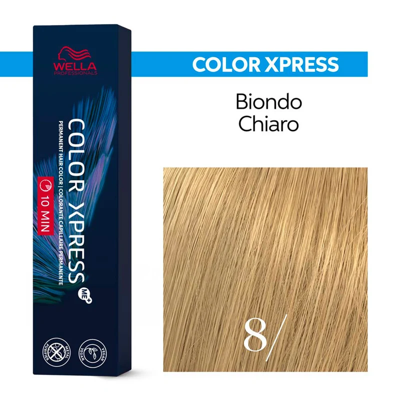 Wella Color Xpress 8/ Biondo Chiaro 60ml - colore permanente rapido