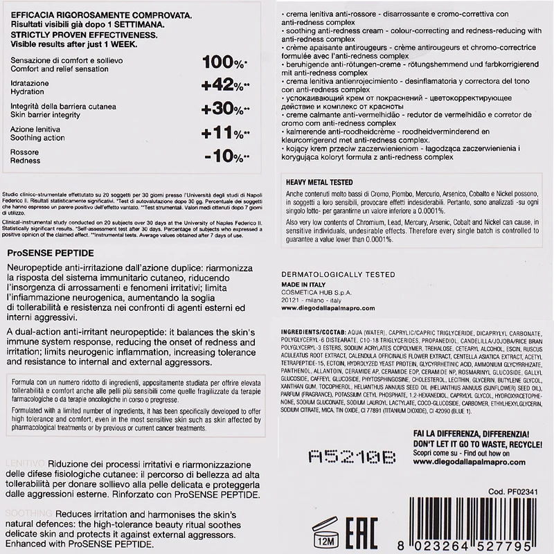Diego dalla Palma Professional Soothing Anti-Redness Cream 50ml - crema lenitiva anti-rossore