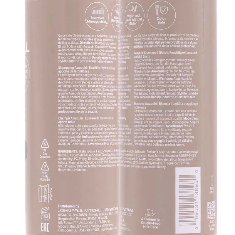 Paul Mitchell Awapuhi Shampoo 300ml - shampoo idratante