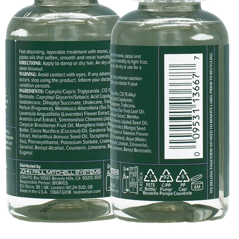 Paul Mitchell Tea Tree Lavender Mint Nourishing Oil 50ml - olio Idratante e nutriente