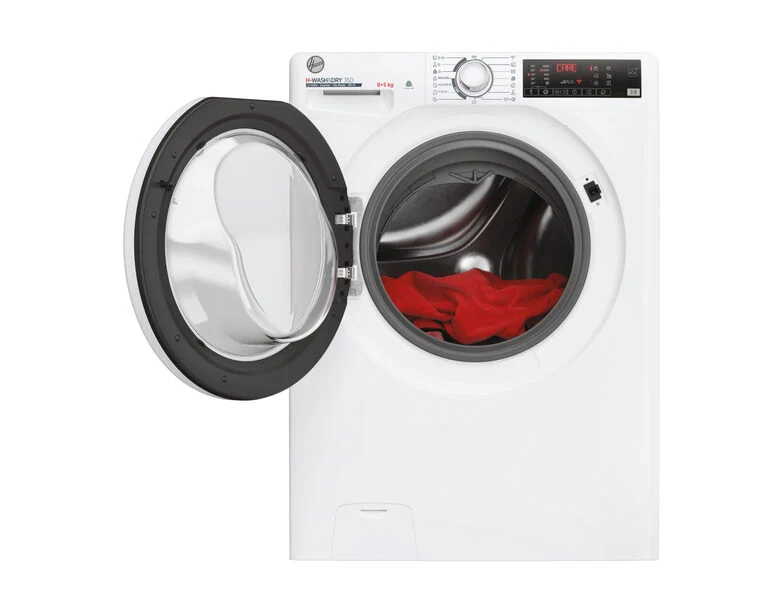 Hoover H3DP4854TA6/1-S H-WASH&DRY 350 Lavasciuga A Libera Installazione 8/5 Kg, 1400 Giri, Auto Care, Tecnologia Active Balance, Classe D, Bianco