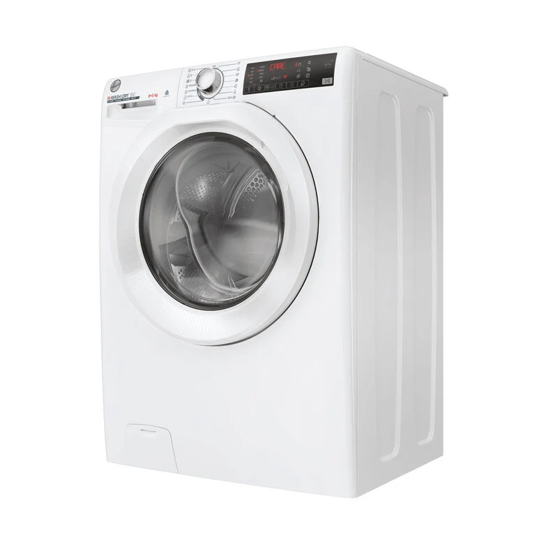 Hoover H3DP4854TA6/1-S H-WASH&DRY 350 Lavasciuga A Libera Installazione 8/5 Kg, 1400 Giri, Auto Care, Tecnologia Active Balance, Classe D, Bianco
