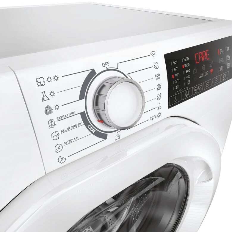 Hoover H3DP4854TA6/1-S H-WASH&DRY 350 Lavasciuga A Libera Installazione 8/5 Kg, 1400 Giri, Auto Care, Tecnologia Active Balance, Classe D, Bianco