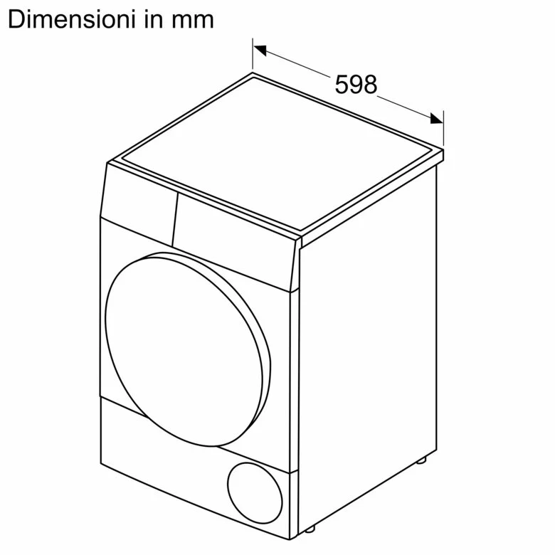 Bosch WQG233d1II Serie 6 Asciugatrice A Libera Installazione 8 Kg, Pompa Di Calore, Auto Dry, Filtro Easy Clean, Classe C, Bianco