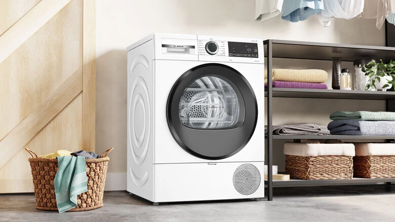 Bosch WQG233d1II Serie 6 Asciugatrice A Libera Installazione 8 Kg, Pompa Di Calore, Auto Dry, Filtro Easy Clean, Classe C, Bianco
