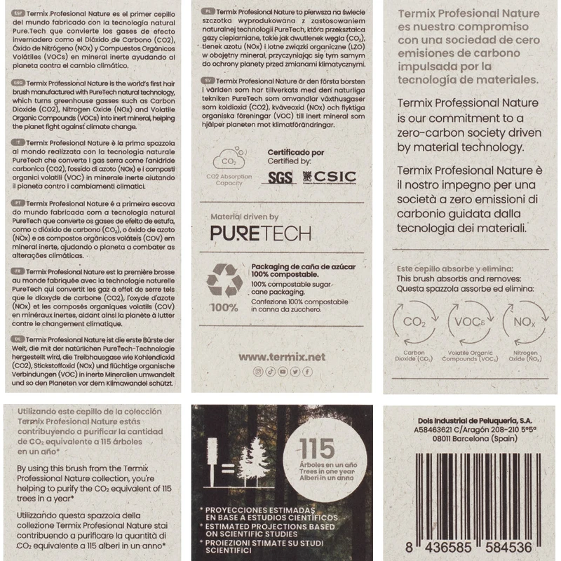 Termix Nature 32 - spazzola con proprietà purificanti