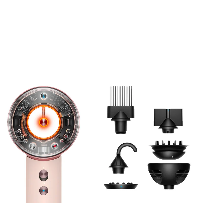 Dyson Supersonic Nural Curly + Coily Rosa Cipria / Oro Rosa - asciugacapelli per capelli ricci e molto ricci