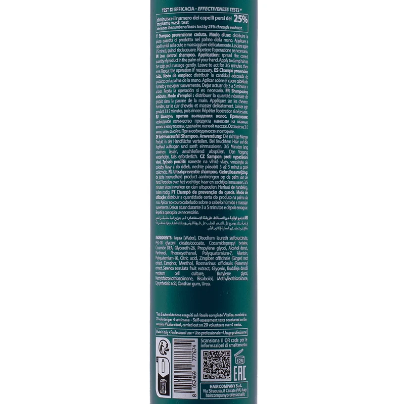 Hair Company Double Action Loss Control Shampoo 250ml - shampoo anticaduta