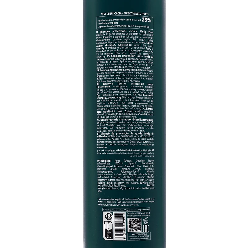 Hair Company Double Action Loss Control Shampoo 1000ml - shampoo anticaduta