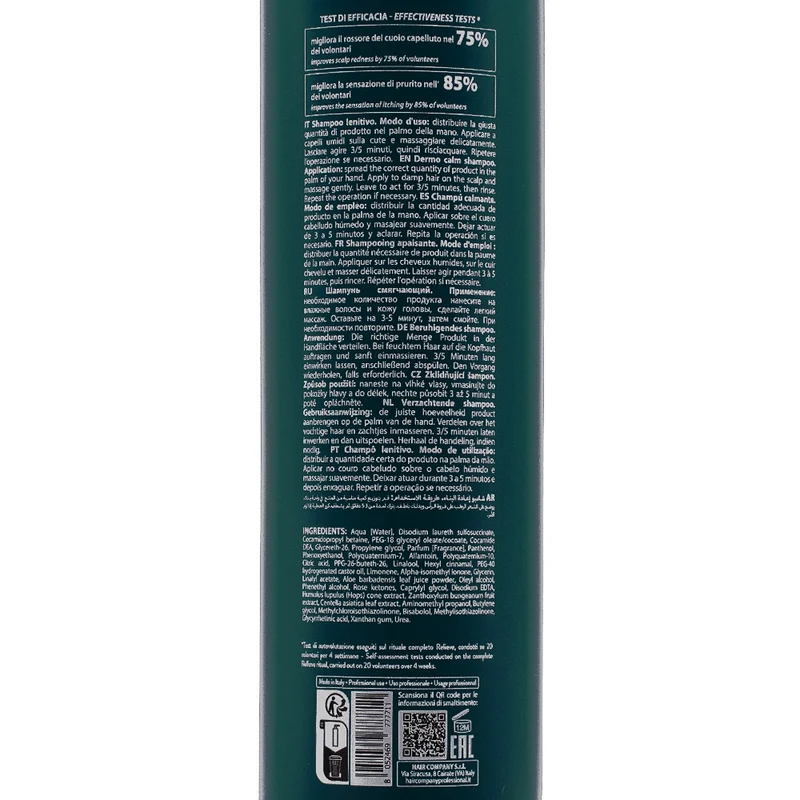Hair Company Double Action Dermo Calm Shampoo 1000ml - shampoo lenitivo