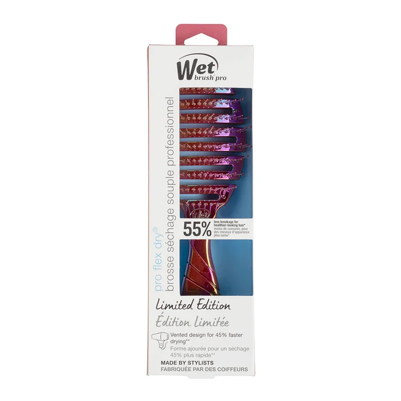 WetBrush Flex Dry Iridiscent Icon Cherry - spazzola flessibile