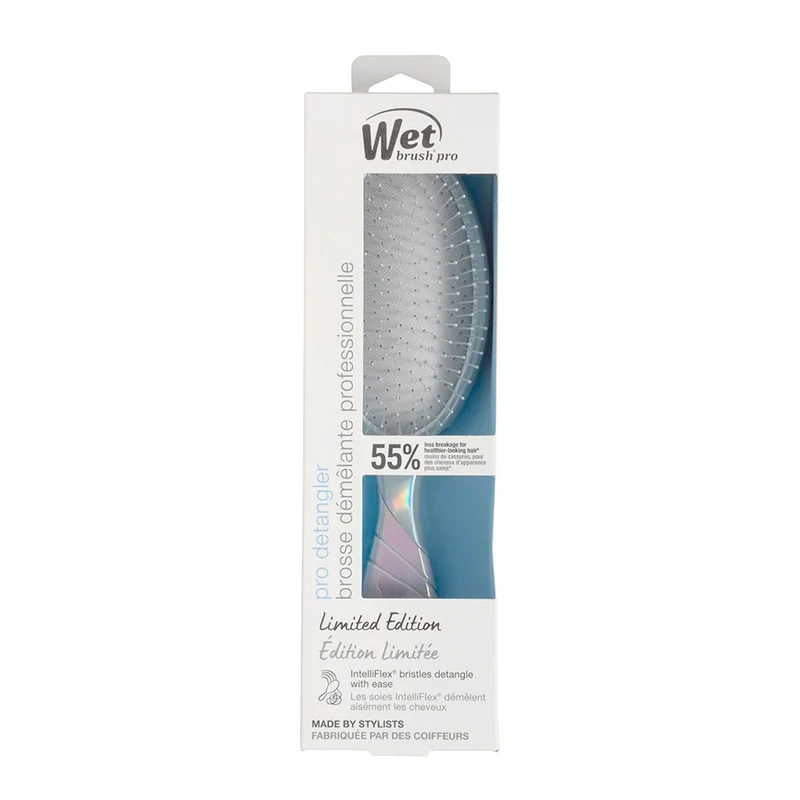 WetBrush Pro Original Detangler Iridescent Icon Silver - spazzola scioglinodi