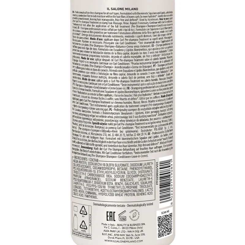 Alfaparf Milano Il Salone Curls Shampoo 500ml - shampoo capelli ricci