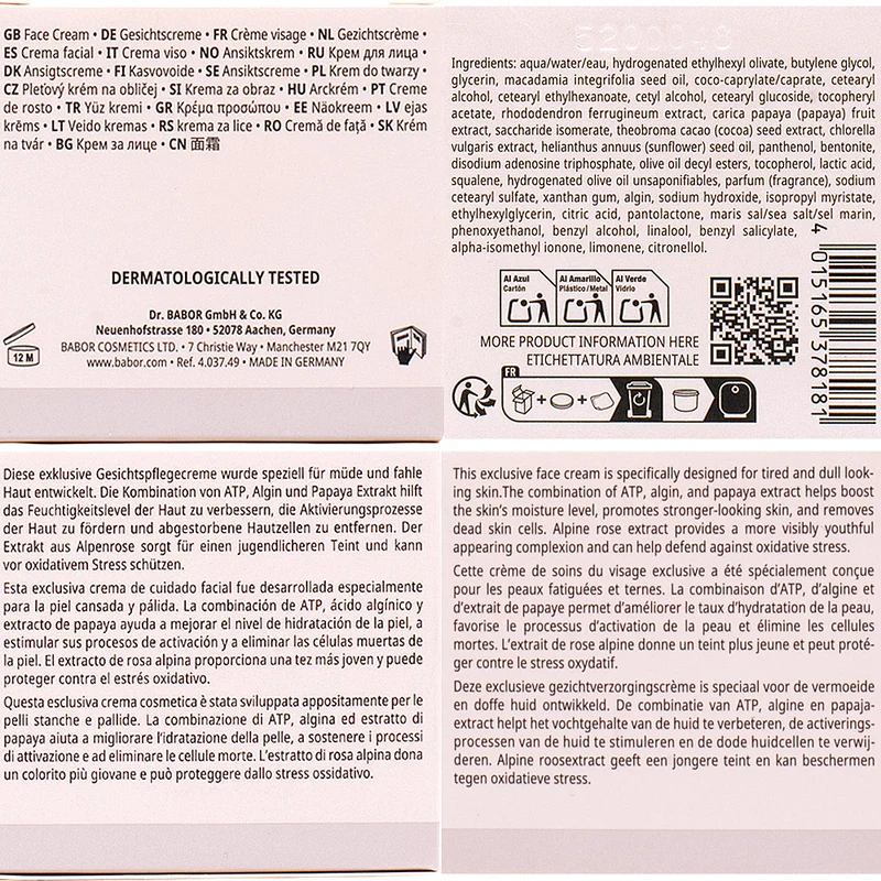 Babor Skinovage Vitalizing Cream 50ml - crema viso rivitalizzante