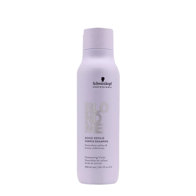 Schwarzkopf BlondMe Bond Repair Purple Shampoo 300ml - shampoo viola riparatore