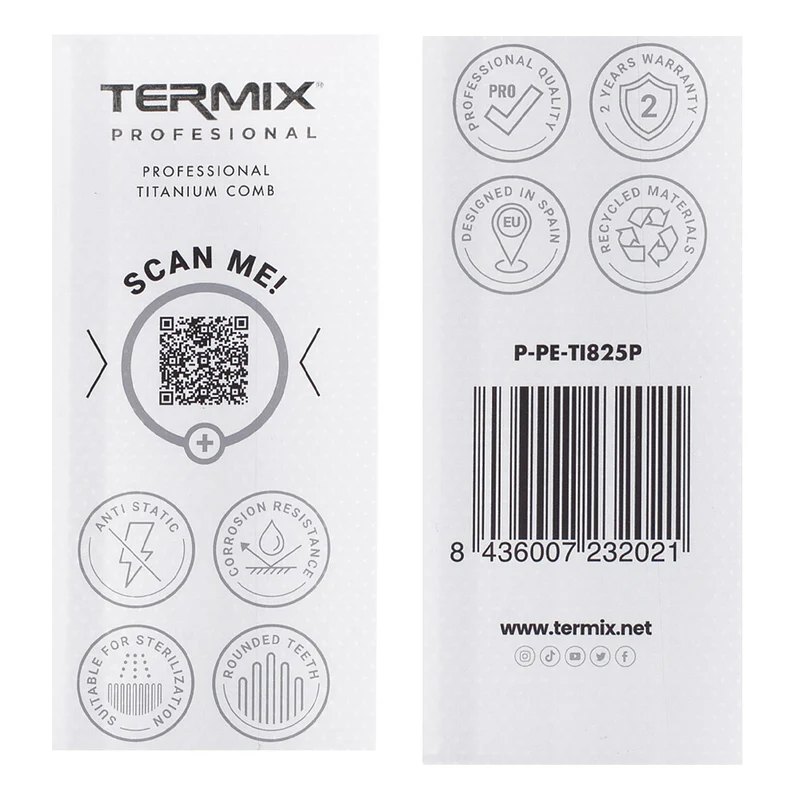 Termix Professional Titanium Comb - pettine professionale manico largo