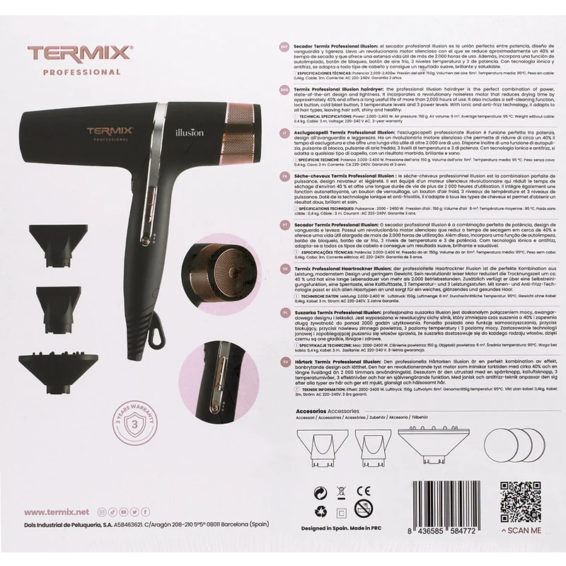 Termix Illusion Professional Hair Dryer - asciugacapelli