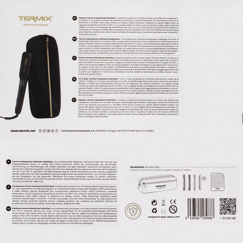 Termix Professional Unlimited Hair Straightener - piastra