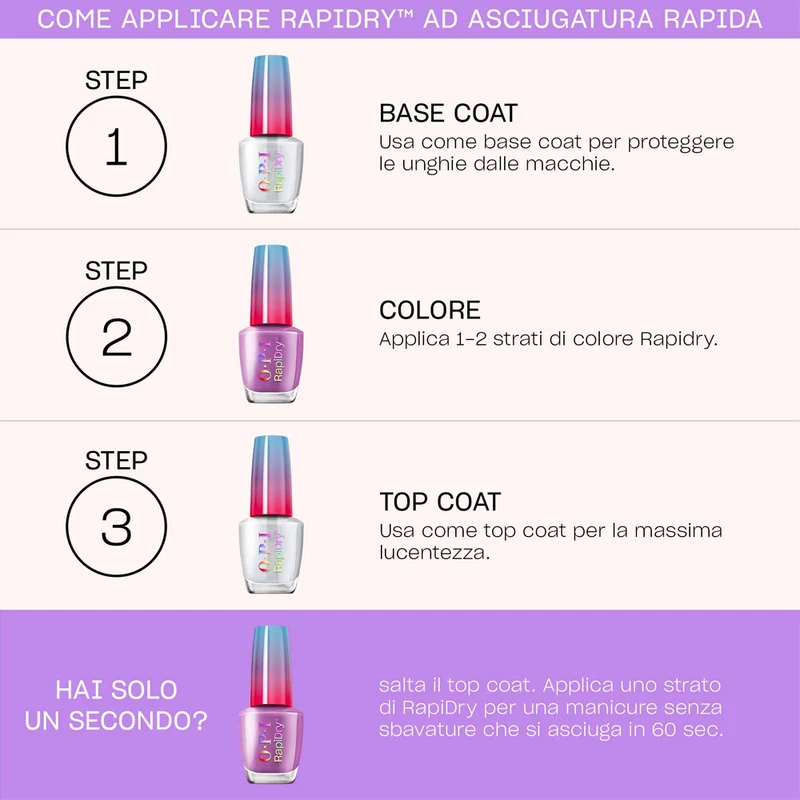 OPI Rapidry Fir Surely Fast 9ml - smalto asciugatura rapida