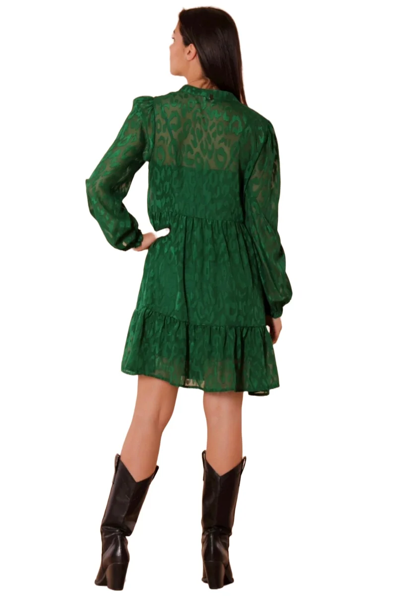 Mimì Muà Abito Tulle Verde Bandiera Taglia S