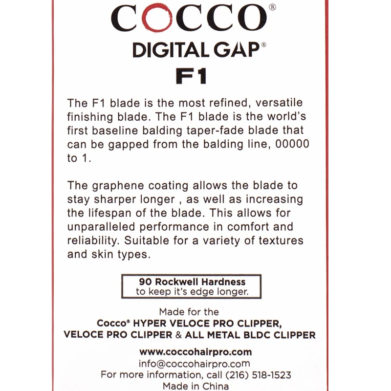 Cocco Ambassador Digital Graphene Blade F1 Clipper - lama di ricambio