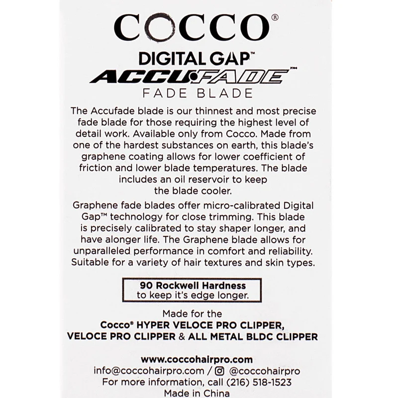 Cocco Ambassador Digital Gap Accufade Graphene Fade Blade - lama sfumature