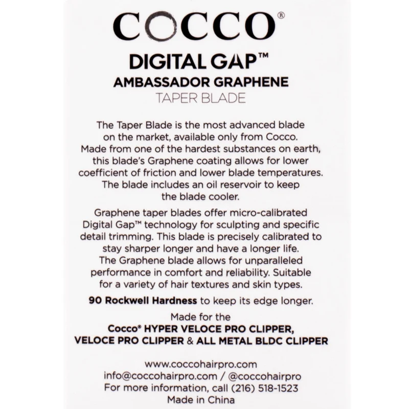 Cocco Ambassador Digital Gap Clipper Taper Blade - lama di ricambio