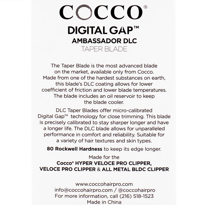 Cocco Ambassador Digital Gap DLC Taper Blade - lama di ricambio