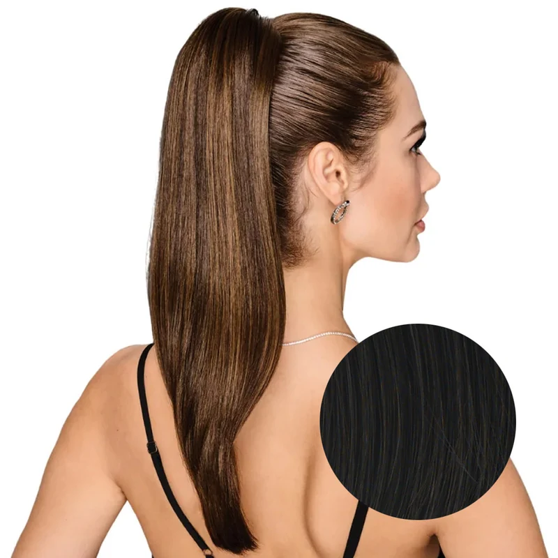 Hairdo Coda Liscia R2 Nero 53cm