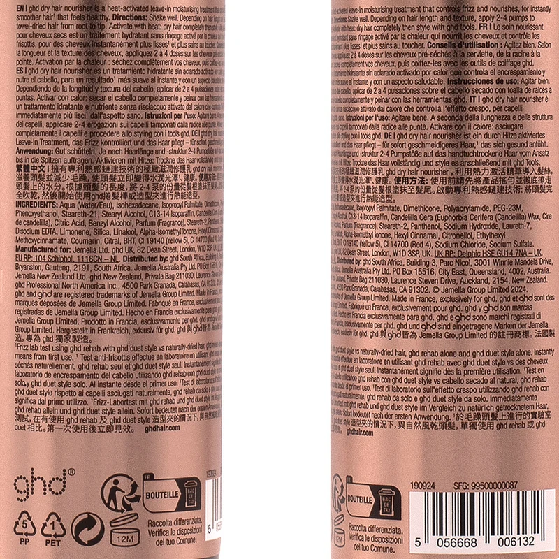 Ghd Rehab Dry Hair Nourisher 95ml - trattamento idratante senza risciacquo